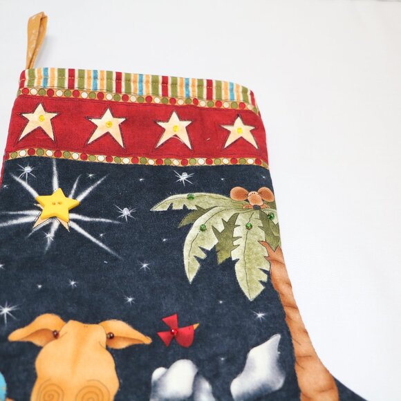 Christmas Stockings Quilted  The Great I Am fabric line - Picture 4 of 6